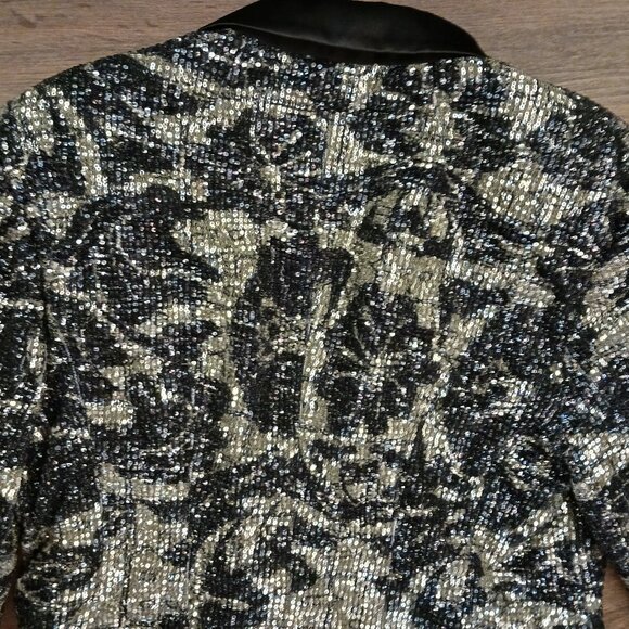Rotate Birger Christensen Augustina Sequin blazer US 10 DESIGNER GLAM CHIC - Picture 5 of 6